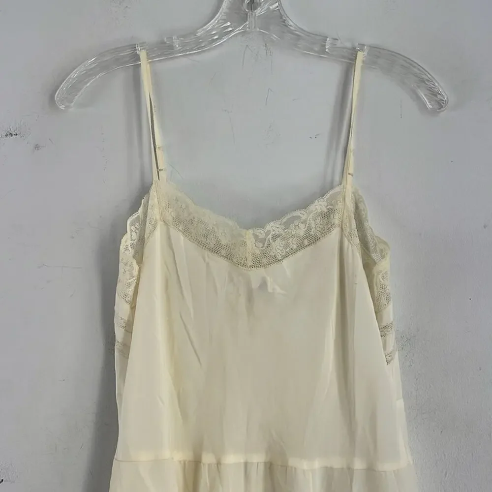 Vintage 50's Barbizon lace detailed long maxi full length slip nightgown dress - Picture 7 of 11
